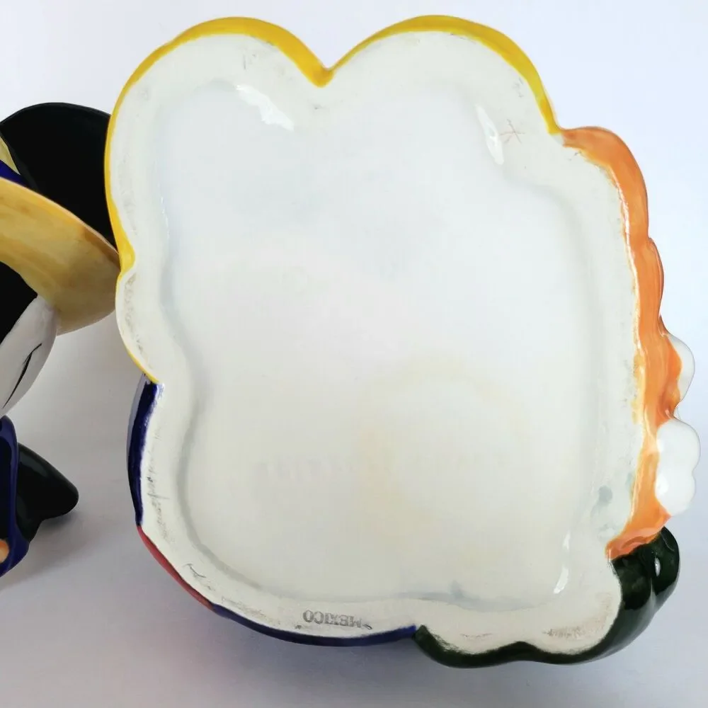 Vintage Mickey Mouse Carrot Farmer Cookie Jar Disney Treasure Craft - READ